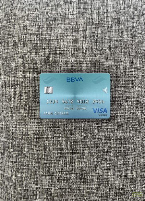 Venezuela BBVA banque visa carte classique photolook recto